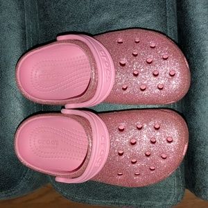 Glitter Pink Crocs